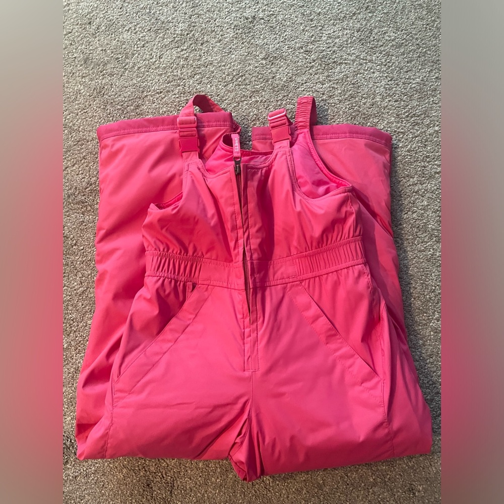 LL bean snow pants size 8